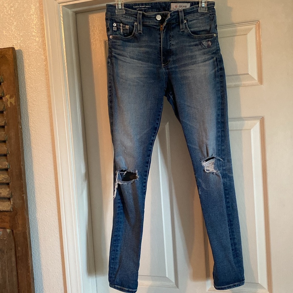 AG Farrah high rise skinny ankle